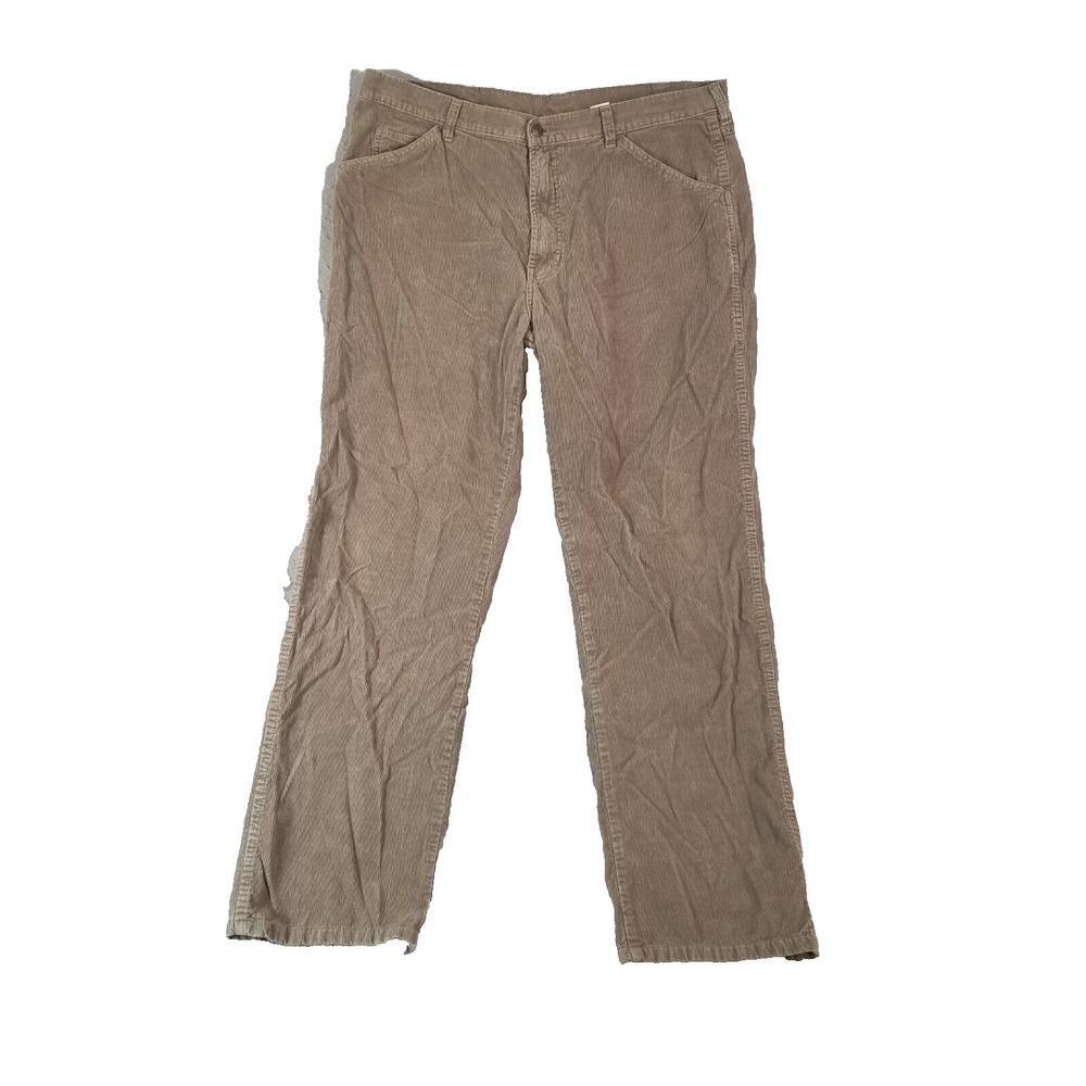 Old Navy Jeans Men 38x32 Brown Corduroy Loose Baggy Retro Carpenter Pants